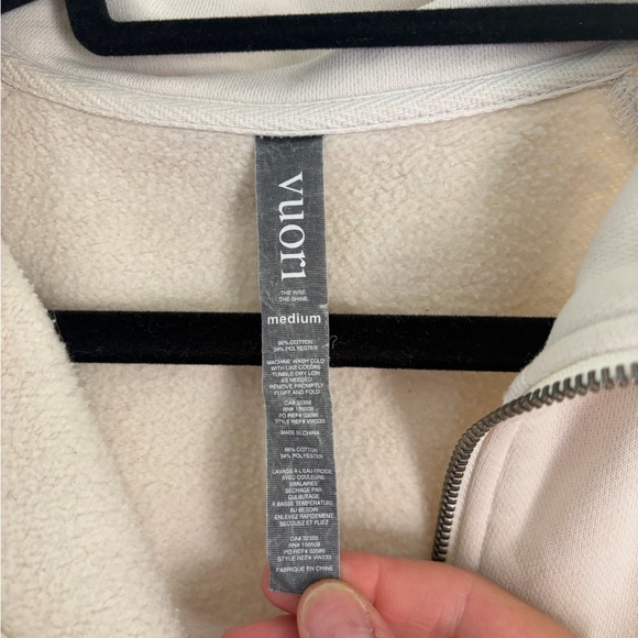 Vuori Women's Cream Cowl Neck Sweater - Picture 3 of 5